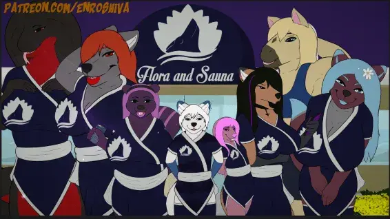 Imagem em destaque de Flora and Sauna [v1.1.7] [Enro and Oz] Português PC/Android